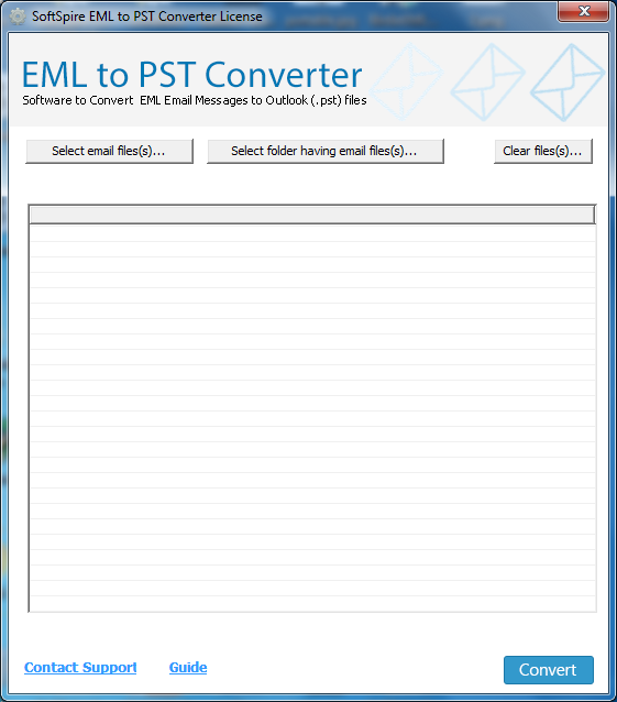 Extract EML files into Outlook PST software